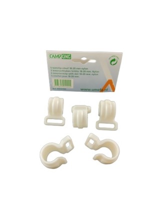 Campking Tentclip + sleuf 18-20mm; nylon